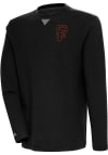 Main image for Antigua San Francisco Giants Mens Black Flier Bunker Long Sleeve Crew Sweatshirt