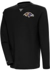 Main image for Antigua Baltimore Ravens Mens Black Flier Bunker Long Sleeve Crew Sweatshirt