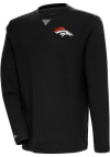 Main image for Antigua Denver Broncos Mens Black Flier Bunker Long Sleeve Crew Sweatshirt