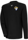 Main image for Antigua Los Angeles Rams Mens Black Flier Bunker Long Sleeve Crew Sweatshirt