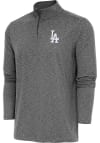 Main image for Antigua Los Angeles Dodgers Mens Black Hunk Long Sleeve 1/4 Zip Pullover