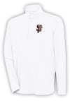 Main image for Antigua San Francisco Giants Mens White Hunk Long Sleeve 1/4 Zip Pullover