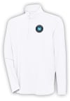 Main image for Antigua Charlotte FC Mens White Hunk Long Sleeve 1/4 Zip Pullover