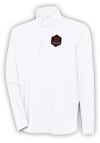 Main image for Antigua Houston Dynamo Mens White Hunk Long Sleeve 1/4 Zip Pullover
