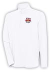 Main image for Antigua New York Red Bulls Mens White Hunk Long Sleeve 1/4 Zip Pullover