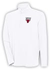 Main image for Antigua Chicago Bulls Mens White Hunk Long Sleeve 1/4 Zip Pullover