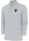 Main image for Antigua Chicago Bulls Mens Grey Hunk Long Sleeve 1/4 Zip Pullover