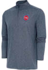 Main image for Antigua Detroit Pistons Mens Navy Blue Hunk Long Sleeve 1/4 Zip Pullover