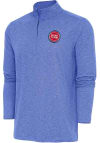 Main image for Antigua Detroit Pistons Mens Blue Hunk Long Sleeve 1/4 Zip Pullover
