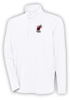 Main image for Antigua Miami Heat Mens White Hunk Long Sleeve 1/4 Zip Pullover