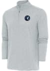 Main image for Antigua Minnesota Timberwolves Mens Grey Hunk Long Sleeve 1/4 Zip Pullover