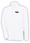 Main image for Antigua New Orleans Pelicans Mens White Hunk Long Sleeve 1/4 Zip Pullover