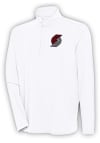 Main image for Antigua Portland Trail Blazers Mens White Hunk Long Sleeve 1/4 Zip Pullover