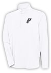 Main image for Antigua San Antonio Spurs Mens White Hunk Long Sleeve 1/4 Zip Pullover