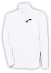 Main image for Antigua Utah Jazz Mens White Hunk Long Sleeve 1/4 Zip Pullover