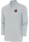Main image for Antigua Washington Wizards Mens Grey Hunk Long Sleeve 1/4 Zip Pullover