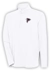 Main image for Antigua Atlanta Falcons Mens White Hunk Long Sleeve 1/4 Zip Pullover