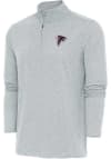 Main image for Antigua Atlanta Falcons Mens Grey Hunk Long Sleeve 1/4 Zip Pullover