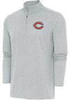 Main image for Antigua Chicago Bears Mens Grey Hunk Long Sleeve 1/4 Zip Pullover