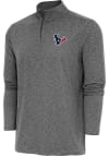 Main image for Antigua Houston Texans Mens Black Hunk Long Sleeve 1/4 Zip Pullover