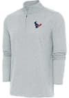Main image for Antigua Houston Texans Mens Grey Hunk Long Sleeve 1/4 Zip Pullover