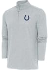 Main image for Antigua Indianapolis Colts Mens Grey Hunk Long Sleeve 1/4 Zip Pullover