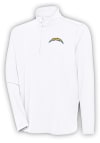 Main image for Antigua Los Angeles Chargers Mens White Hunk Long Sleeve 1/4 Zip Pullover