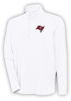 Main image for Antigua Tampa Bay Buccaneers Mens White Hunk Long Sleeve 1/4 Zip Pullover