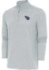 Main image for Antigua Tennessee Titans Mens Grey Hunk Long Sleeve 1/4 Zip Pullover