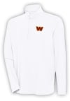 Main image for Antigua Washington Commanders Mens White Hunk Long Sleeve 1/4 Zip Pullover