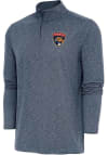 Main image for Antigua Florida Panthers Mens Navy Blue Hunk Long Sleeve 1/4 Zip Pullover