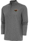 Main image for Antigua Minnesota Wild Mens Black Hunk Long Sleeve 1/4 Zip Pullover