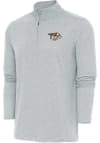 Main image for Antigua Nashville Predators Mens Grey Hunk Long Sleeve 1/4 Zip Pullover