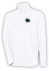 Main image for Antigua San Jose Sharks Mens White Hunk Long Sleeve 1/4 Zip Pullover