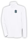 Main image for Antigua Seattle Kraken Mens White Hunk Long Sleeve 1/4 Zip Pullover