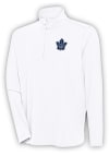 Main image for Antigua Toronto Maple Leafs Mens White Hunk Long Sleeve 1/4 Zip Pullover