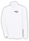 Main image for Antigua Washington Capitals Mens White Hunk Long Sleeve 1/4 Zip Pullover