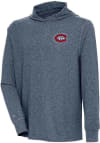 Main image for Antigua Montreal Canadiens Mens Navy Blue Saga Long Sleeve Hoodie