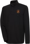 Main image for Antigua Atlanta United FC Mens Black Steamer Long Sleeve 1/4 Zip Pullover