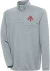 Main image for Antigua Toronto FC Mens Grey Steamer Long Sleeve 1/4 Zip Pullover
