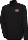 Main image for Antigua Detroit Pistons Mens Black Steamer Long Sleeve 1/4 Zip Pullover