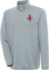 Main image for Antigua Houston Rockets Mens Grey Steamer Long Sleeve 1/4 Zip Pullover
