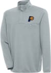Main image for Antigua Indiana Pacers Mens Grey Steamer Long Sleeve 1/4 Zip Pullover