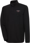 Main image for Antigua New Orleans Pelicans Mens Black Steamer Long Sleeve 1/4 Zip Pullover
