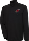 Main image for Antigua Arizona Cardinals Mens Black Steamer Long Sleeve 1/4 Zip Pullover
