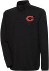 Main image for Antigua Chicago Bears Mens Black Steamer Long Sleeve 1/4 Zip Pullover