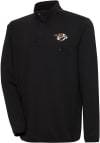 Main image for Antigua Nashville Predators Mens Black Steamer Long Sleeve 1/4 Zip Pullover