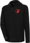 Main image for Antigua Baltimore Orioles Mens Black Strong Hold Long Sleeve Hoodie