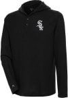 Main image for Antigua Chicago White Sox Mens Black Strong Hold Long Sleeve Hoodie