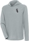 Main image for Antigua Chicago White Sox Mens Grey Strong Hold Long Sleeve Hoodie